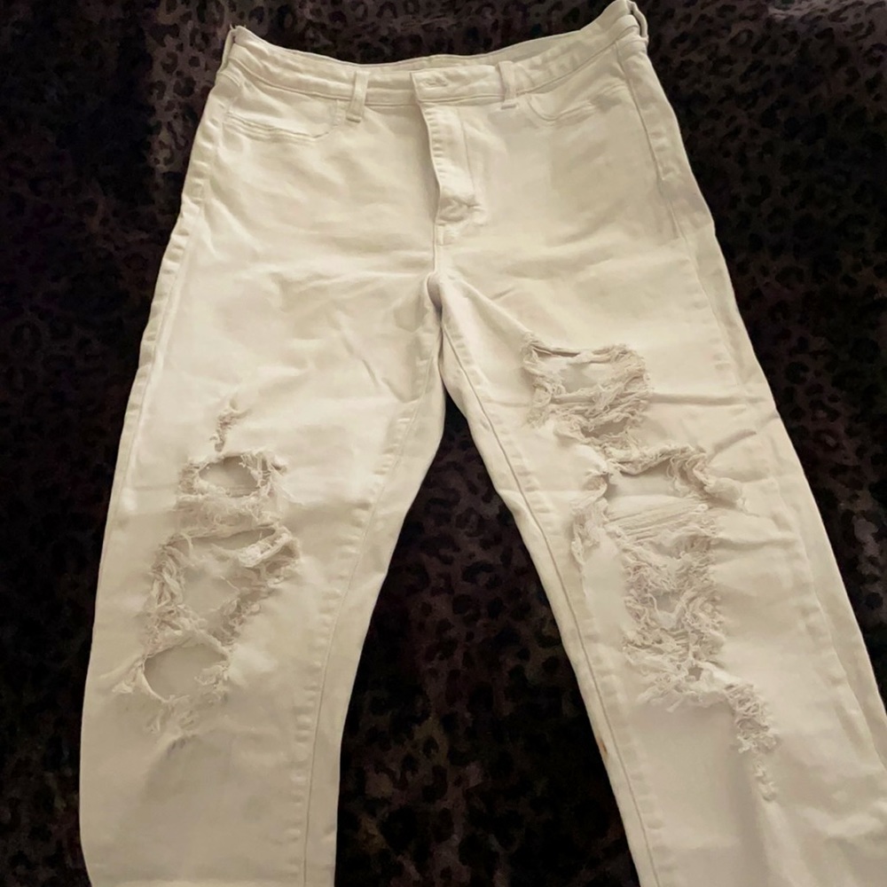 American eagle white crop jegging